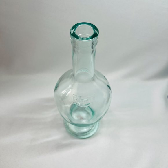 Vetreria Etrusca VE Spirit Wine Bottle Vintage Green Glass Made in Italy 16 oz - Picture 3 of 9